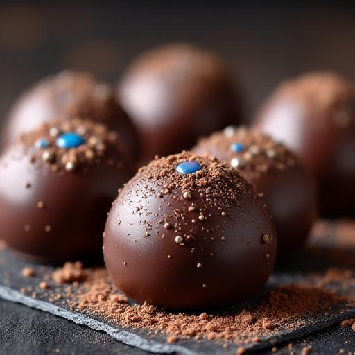 Hand-painted chocolate truffles